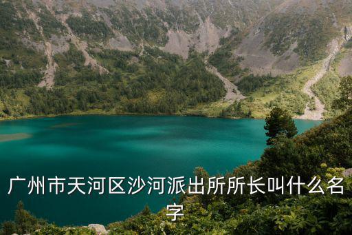 廣州市天河區(qū)沙河派出所所長叫什么名字