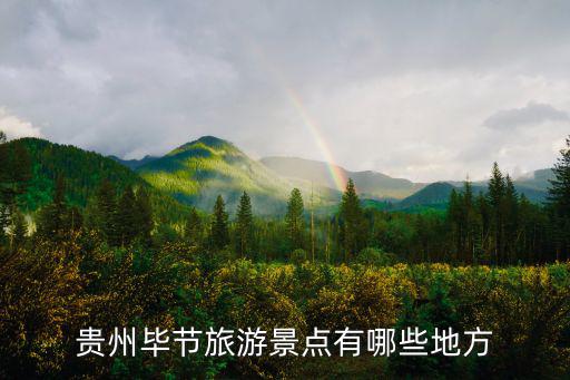 貴州畢節旅游景點有哪些地方
