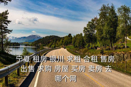 銀川房產信息網，寧夏 租房 銀川 求租 合租 售房 出售 求購 房屋 買房 賣房 去哪個網