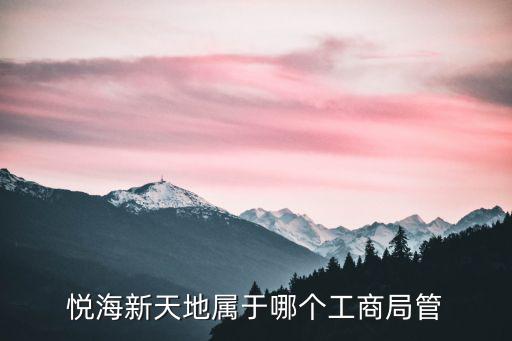 銀川悅海新天地，悅海新天地屬于哪個工商局管