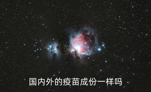 國內(nèi)外的疫苗成份一樣嗎