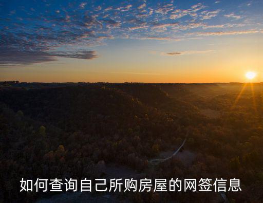 網簽合同怎么查詢，如何查詢自己所購房屋的網簽信息