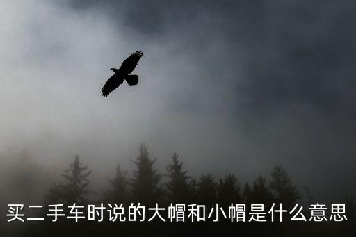 買二手車時說的大帽和小帽是什么意思