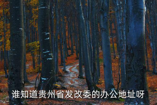 貴陽市發改委，誰知道貴州省發改委的詳細地址乘車從安順去