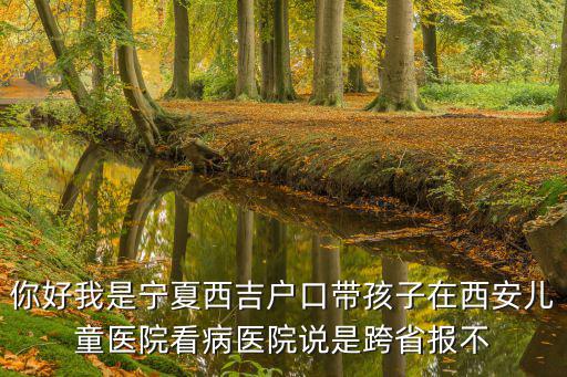你好我是寧夏西吉戶口帶孩子在西安兒童醫(yī)院看病醫(yī)院說是跨省報(bào)不