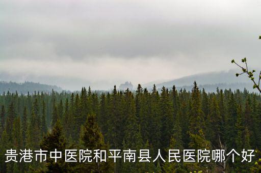 貴港市中醫院和平南縣人民醫院哪個好