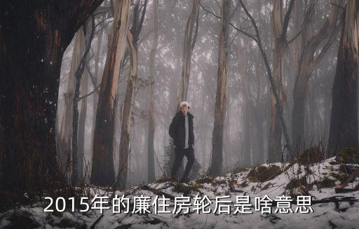 2015年的廉住房輪后是啥意思