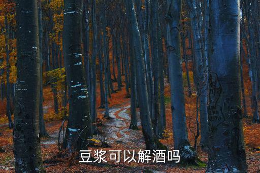 豆?jié){解酒嗎，為何豆?jié){能解酒