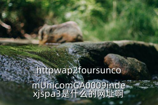 httpwap2foursuncomUnicomGA0009indexjspa3是什么的網(wǎng)址啊
