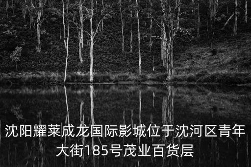 沈陽耀萊成龍國際影城位于沈河區青年大街185號茂業百貨層