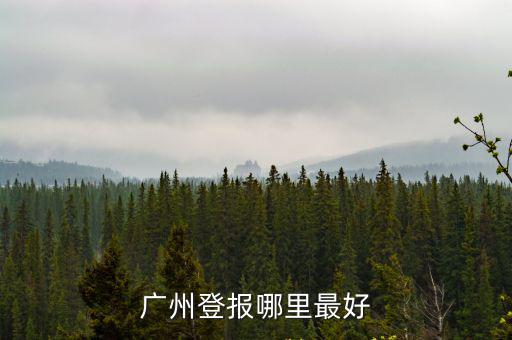 廣州登報哪里最好