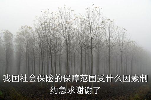 我國社會保險的保障范圍受什么因素制約急求謝謝了