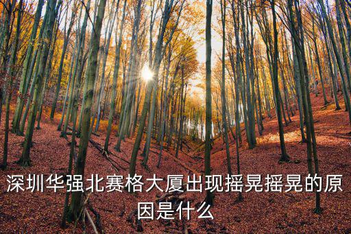 深圳華強(qiáng)北賽格大廈出現(xiàn)搖晃搖晃的原因是什么