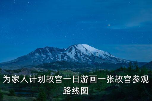 故宮游覽路線圖，為家人計(jì)劃故宮一日游畫(huà)一張故宮參觀路線圖