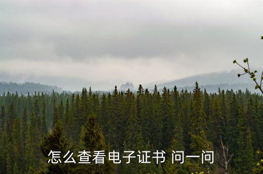 電子證書查詢，初級會計電子版證書在哪里查詢