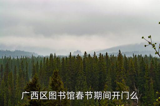 廣西區圖書館春節期間開門么