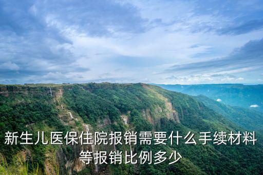 新生兒醫保住院報銷需要什么手續材料等報銷比例多少