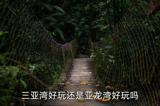 三亞灣好玩還是亞龍灣好玩嗎