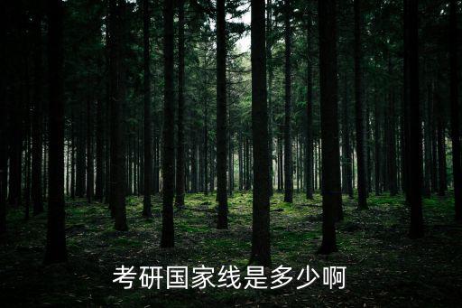 考研國家線是多少啊