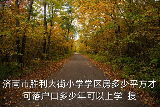 濟(jì)南市勝利大街小學(xué)學(xué)區(qū)房多少平方才可落戶(hù)口多少年可以上學(xué)  搜
