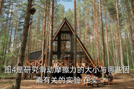 圖4是研究滑動摩擦力的大小與哪些因素有關的實驗 在實