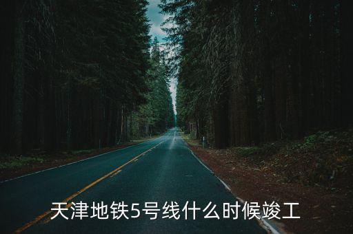 天津地鐵5號線什么時候竣工