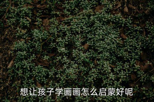 想讓孩子學畫畫怎么啟蒙好呢