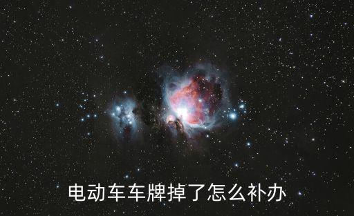 電動車牌照丟了怎么辦，電動車車牌掉了怎么補(bǔ)辦