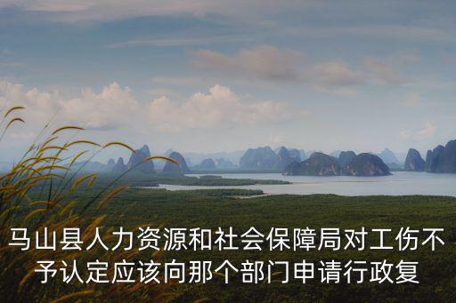 馬山縣人力資源和社會(huì)保障局對(duì)工傷不予認(rèn)定應(yīng)該向那個(gè)部門申請(qǐng)行政復(fù)