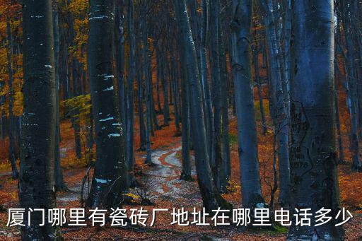 廈門哪里有瓷磚廠地址在哪里電話多少