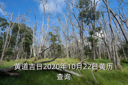 黃道吉日2020年10月22日黃歷查詢(xún)