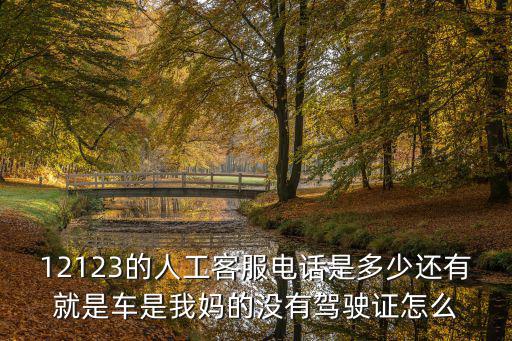 12123的人工客服電話是多少還有就是車是我媽的沒有駕駛證怎么