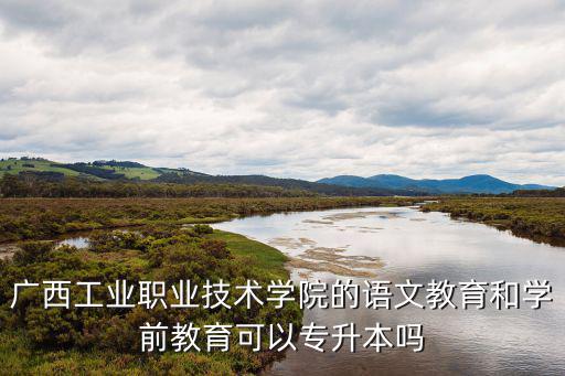 廣西工業職業技術學院的語文教育和學前教育可以專升本嗎
