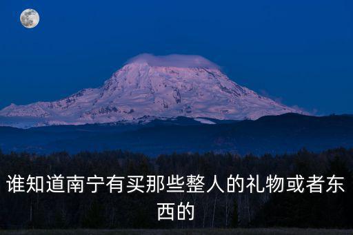誰知道南寧有買那些整人的禮物或者東西的