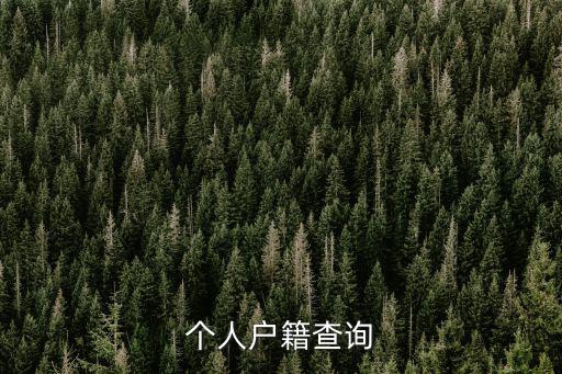 個人戶口網上查詢，個人戶口查詢 在網上那可以查詢到戶口所在地