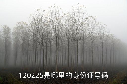 120225是哪里的身份證號碼