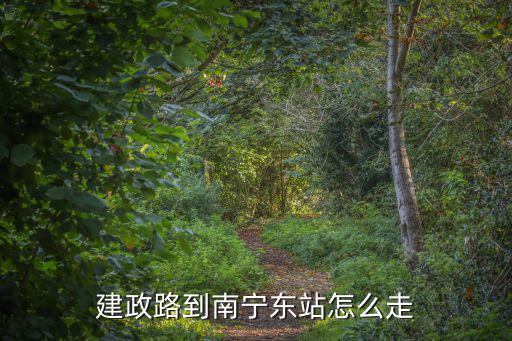 建政路到南寧東站怎么走