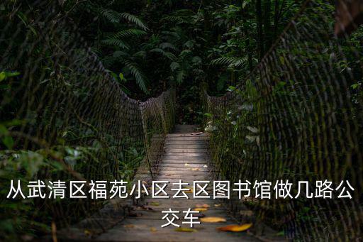 從武清區福苑小區去區圖書館做幾路公交車
