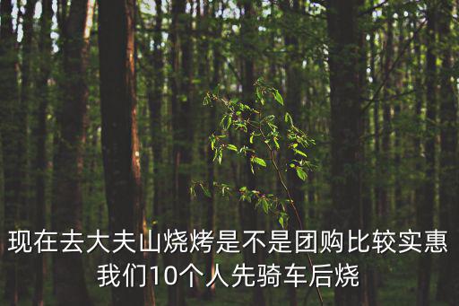 燒烤團(tuán)購(gòu)，現(xiàn)在去大夫山燒烤是不是團(tuán)購(gòu)比較實(shí)惠我們10個(gè)人先騎車后燒