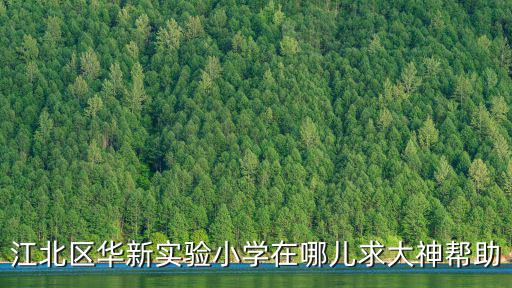 華新實驗小學，江北區華新實驗小學在哪兒求大神幫助