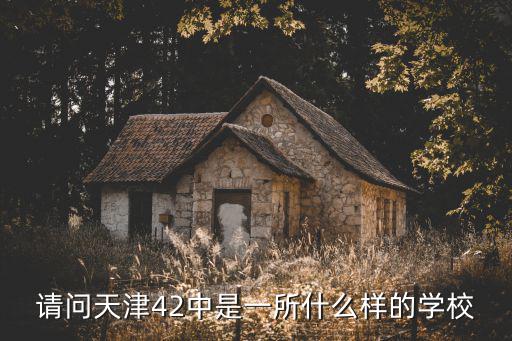 請問天津42中是一所什么樣的學校