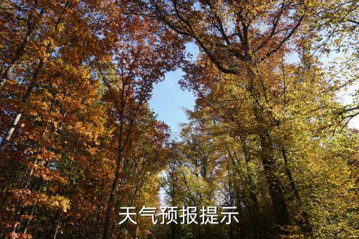 天氣預(yù)報(bào)提示