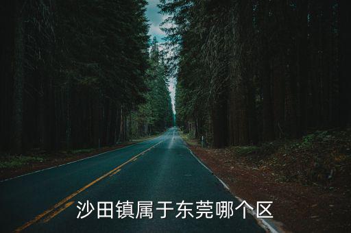 東莞沙田，東莞沙田是那個縣區