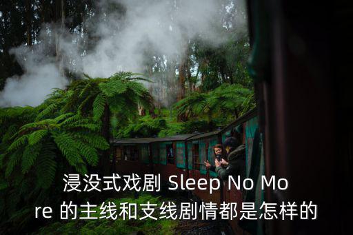 浸沒式戲劇 Sleep No More 的主線和支線劇情都是怎樣的