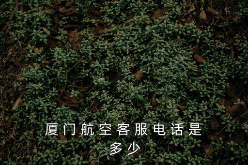 廈 門 航 空 客 服 電 話 是 多 少