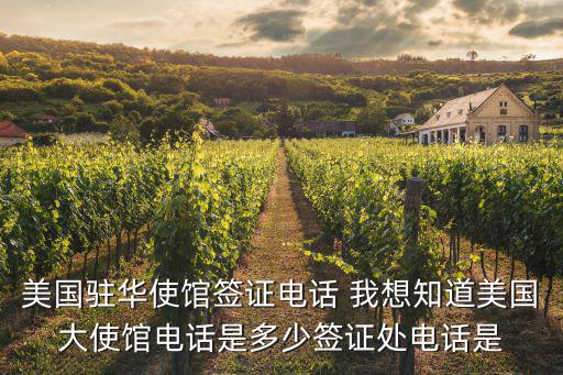 美國駐華使館簽證電話 我想知道美國大使館電話是多少簽證處電話是