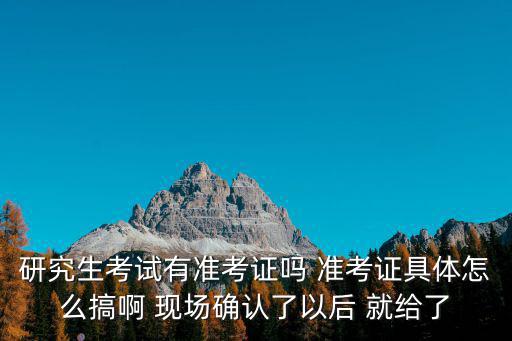 研究生考試有準考證嗎 準考證具體怎么搞啊 現場確認了以后 就給了