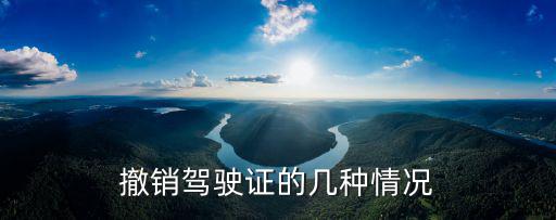 撤銷(xiāo)駕駛證，撤銷(xiāo)駕駛證的幾種情況