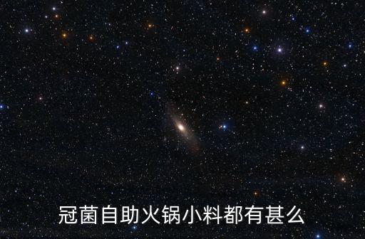 冠菌自助火鍋小料都有甚么