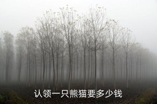 認領一只熊貓要多少錢